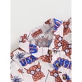 thumbnail image 4 of Wassery 4th of July Baby Boys Independence Day Outfits Loose Glasses/Cow Head Print Shirt Short Sleeve Turn-Down Collar Tops and Solid Color Shorts 2Pcs Toddler Summer Casual Clothes Set 6M-4T, 4 of 8