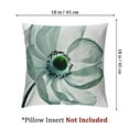 thumbnail image 4 of Flower Pillow Sham, Poppy Flower Blooms Meadow Garden Floral Radiographs Unusual Rare Art Print, Decorative Standard King Size Printed Pillowcase,  White Teal, 4 of 7