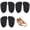 Black, variant on Metatarsal Pads for Women, Ball of Foot Cushions, Non-Slip Forefoot Shoe Inserts with Soft Cushion Support for High Heels, Sandals, Boots & Sneakers (Beige, 3 Pair)