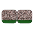 thumbnail image 7 of Kll Zebra Skin And Leopard Print Windshield Sun Shade 2-Piece Foldable Car Front Window Sunshade For Most Sedans Suv Truck - Auto Sun Blocker Visor Protector Blocks Max Uv Rays - Small, 7 of 7