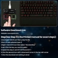 thumbnail image 3 of KPXOS OSU3X O3C Custom Gaming Keyboard with Magnetic Switches, Rapid Trigger Macro Keyboard for OSU and for Geometry Dash, RGB Backlight, Hall Effect he Magnetic Keyboard (Black), 3 of 5