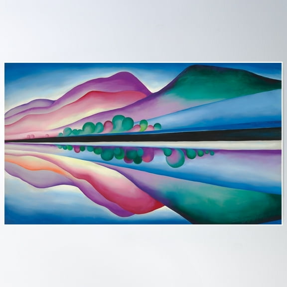 Georgia O'Keeffe Poster Wall Art, Modern Wall Decor For Living Room Bedroom, 16x24 UNFRAMED