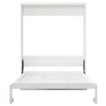 thumbnail image 3 of Newboti Furniture Queen Size Murphy Bed, 68-inch Cabinet Bed Folding Wall Bed with Desk Combo Perfect for Guest Room, Study, Office, White NO.83242, 3 of 8