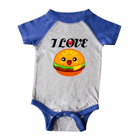 

Inktastic I Love Hamburgers Gift Baby Boy or Baby Girl Bodysuit