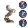 thumbnail image 2 of MasteelfCA Retro Style Brass Steed Decor Brass Craft Horse Home Decor Desktop Decor, 2 of 8