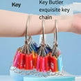thumbnail image 5 of Portable Metal Ring Key Organizer with 10 Spring Hooks & Key Tags with Ring and Label Window, 5 of 6
