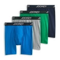 thumbnail image 1 of Jockey Men's Lightweight Cotton Blend 7" Long Leg Boxer Brief - 4 Pack, 1 of 4