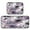 Light Purple and Black Floral, variant on 2-Piece Kitchen Rugs Set Non-Slip Mats Carpet Floor for Kitchen, Bathroom (19.7"x27.6" & 19.7"x47.2") Ginkgo Leaves and Petals