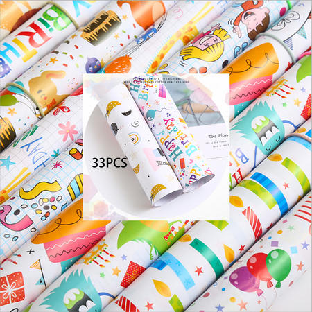 Epaissir Le Cadeau 33 Paquet De Papier D Emballage Cadeau De Noel Papier Couche Papier D Emballage Cadeau Papier D Emballage Cadeau D Anniversaire Walmart Canada