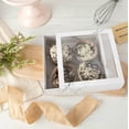 thumbnail image 5 of Clear Window Gift Boxes Square White 6" X 6" X 2" 12 Pack, 5 of 5