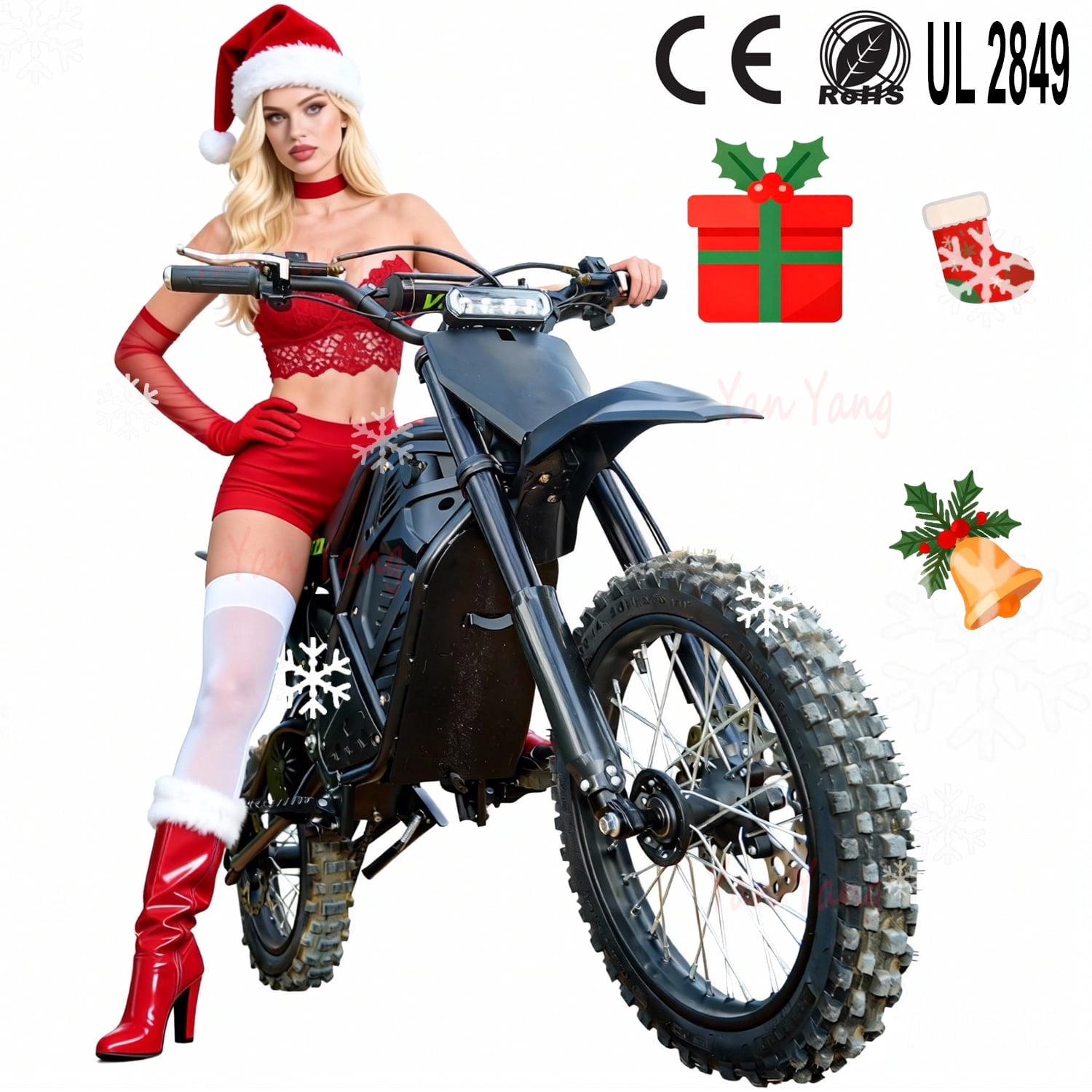 Vipcoo H3 4500W Peak Electric Dirt Bike for Adults, 40MPH High Power off Road Motorcycle with 48V 23Ah Battery and Hydraulic Suspension, Black
