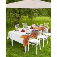thumbnail image 2 of Fall Tablecloth with Umbrella Hole and Zipper Pumpkin Round Outdoor Tablecloths 54 Inch Table Cloths Maple Leaves Corn Grape Thanksgiving Patio Table Cloth Cover for Holiday Party Picnic Yard Garden, 2 of 5
