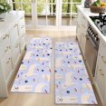 thumbnail image 4 of Kitchen Rugs Sets Of 2,Golden Retriever Dog with Cherry and Rainbow Anti Fatigue Kitchen Mat Rugs Non Slip Washable,Decorative Kitchen Floor Mats for Kitchen,Sink,Laundry,17"X47", 4 of 5