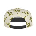 thumbnail image 4 of Balery Baseball Cap Flat Bill Hats for Men Adjustable Size for Running Workouts and Outdoor Activities All Seasons Dad Hat(Green Snake ), 4 of 9