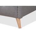 thumbnail image 6 of Baxton Studio Felisa Modern and Contemporary Grey Fabric Upholstered and Button Tufted Queen Size Platform Bed, 6 of 9