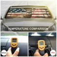 thumbnail image 5 of Heduofu American Flag Deer Windshield Sun Shade Foldable Car Windshield Car Visors Covers SUV Trucks Auto Front Window Sun Shield Automotive Interior 51x28in, 5 of 7