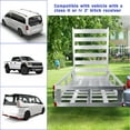 thumbnail image 6 of 800 LBS Hitch Mount Cargo Carrier, Aluminum Luggage Carrier Rack, Hitch Cargo Carrier ,48x28x10in Size, 45" Ramp for Truck Pickup Beach Trips, 6 of 7