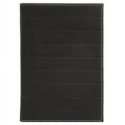 ART DECO Black Leather Lined Journal 5 frac34 x 8 by Eccolo trade
