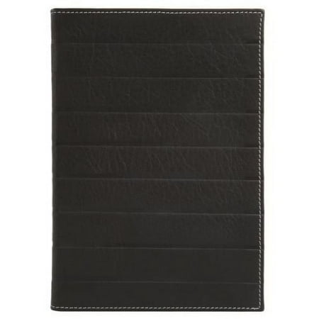 ART DECO Black Leather Lined Journal 5 frac34 x 8 by Eccolo trade