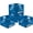 Blue, variant on 4 Pack Storage Milk Crate, Heavy Duty Versatile Box Organizers with Easy-Grip Handles, Interior 12.25"L x 12.25"W x 10.5"H,Teal