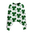thumbnail image 5 of St Patricks Day Sweater Women Long Sleeve Crewneck Irish Oversized Pullover Plus Size Sweater, 5 of 8