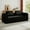 Black, variant on 79" Convertible Sleeper Sofa Bed with 2 Pillows, 3 Seat Boneless Couch with Side Pocket, DIY Assembly, Corduroy Folding Mattress Couch for Living Room, Bedroom, Orange