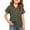 Army Green, variant on Girls Uniform Shirts Size 8 Short Sleeve Casual Button Down Dress Shirt for Kids Back To School Cute Girls Clothes Classic Summer T-Shirts Black 5-6 Years
