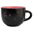 thumbnail image 2 of Taza Jumbo Bitono De Cerámica Wicked La Película, Diseño "Defy Gravity, Color Negro/Rosa, Capacidad 820 Ml, 2 of 4
