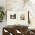 thumbnail image 2 of DecMode 11" x 14" Gold Metal Tabletop Arched Fleur De Lis Easel with Scroll Details, 2 of 9