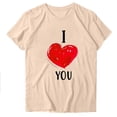 thumbnail image 1 of Blusas de Manga Corta para las Mujeres Divertido Impreso Cuello Redondo Tee, Vintage Humor Gráfico Blusas de Primavera para las Mujeres, 1 of 3