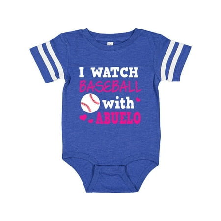 

Inktastic I Watch Baseball with My Abuelo Gift Baby Boy or Baby Girl Bodysuit