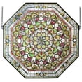 thumbnail image 2 of Meyda Tiffany 107225 Front Hall Floral Hand-Crafted 35"H X 35"W Stained Glass Window -, 2 of 2