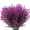 orchid, variant on 12 Bundles Artificial Grasses Outdoor UV Resistant Fake Grass No Fade Faux Plastic Plants Garden Porch Window Box Decorating Fake Outdoor Grasses