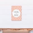 thumbnail image 4 of Creative Products Strong And Brave Pink  12x18 Canvas Wall Art, 4 of 5