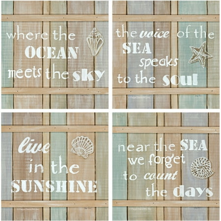

Thirstystone Drink Coasters Series Driftwood Beach Signs