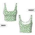 thumbnail image 5 of Xecao St Patrick's Day4 for Sports Bra with Removable Pads, Crop Tank Top Design, Women's Longline Sports Bra - Non-Wired - Small, 5 of 9