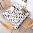 thumbnail image 2 of White Cow Cloud Pattern Square Tablecloth,Waterproof Square Table Cover,Wipeable Spillproof Washable Table Cover for Home Kitchen Party Decor 60"x60"(152x152cm), 2 of 6