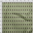 thumbnail image 3 of oneOone Silk Tabby Olive Green Fabric Tree & Geometric Block Fabric For Sewing Printed Craft Fabric By The Yard 42 Inch Wide, 3 of 4