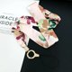 thumbnail image 1 of Ladies Scarf Colorful Printing Hanging Neck Strap Mobile Phone Lanyard With Keychain Metal Clip Anti-lost Lanyard Jewelry, 1 of 4