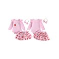 thumbnail image 2 of Cjfdfy Newborn Baby Girl 1St Birthday Outfit One Birthday Embroidery Long Sleeve Romper Strawberry Skirt And Headband Cake Smash Clothes Infant Cute My First Birthday Outfit, 2 of 9