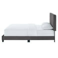 thumbnail image 6 of Tufted Platform Bed Frame, Twin Size, Velvet, Grey Gray, Modern Contemporary Urban Design, Bedroom Master Guest Suite, 6 of 8