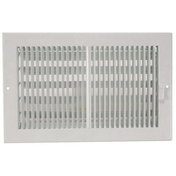 pk zoroselect sidewall/ceiling register, 7.25 x 11.25, white, steel