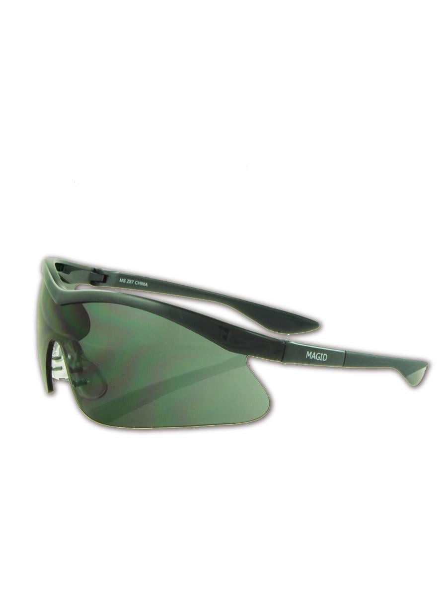 Magid Gemstone Zircon Safety Glasses, Gray Lens, Pair by