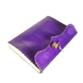 thumbnail image 4 of Jaald 10" Leather Journal Blank Notebook Handmade Travel Diary with Lock Writing Bullet Journal Christmas Gift Purple Sketchbook for Artists, 4 of 6