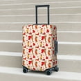 thumbnail image 6 of Honeii Dachshunds dogs pulls a hearts Elastic Luggage Cover, featuring double-sided printing, is the ideal companion for travel, business trips, and daily use(not included suitcase )-Large, 6 of 7