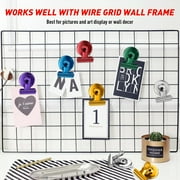 FINDMAG 20 Pack Magnetic Clips Heavy Duty, Clips Magnets Scratch Free, Strong Fridge Magnets for Whiteboard Magnets Clips for Photo Displays, Office, School, Kitchen, 30mm Wide