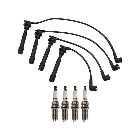 Spark Plug Wire Set with Spark Plugs - Compatible with 1996 - 2006 Hyundai Elantra 1997 1998 1999 2000 2001 2002 2003 2004 2005