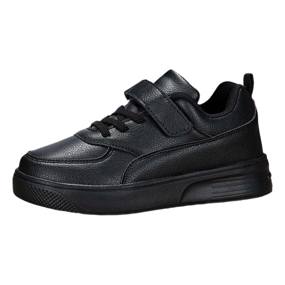Boys Slip On Shoes Casual Sneakers Breathable Lightweight Sports Shoes for Kids Girls Indoor Outdoor Training Running Walking Shoes Black