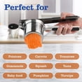 thumbnail image 6 of Large 15oz Potato Ricer, Heavy Duty Stainless Steel Potato Masher and Ricer Kitchen Tool, Press and Mash Kitchen Gadget For Perfect Mashed Potatoes Every time, 6 of 7