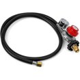 thumbnail image 1 of WWS-only fire 4Ft 0-30 PSI High Pressure Adjustable Regulator Propane Hose with Gauge for Fire Pit, Turkey Fryer, Burner, Cooker, Grills, POL Connection, 1 of 4
